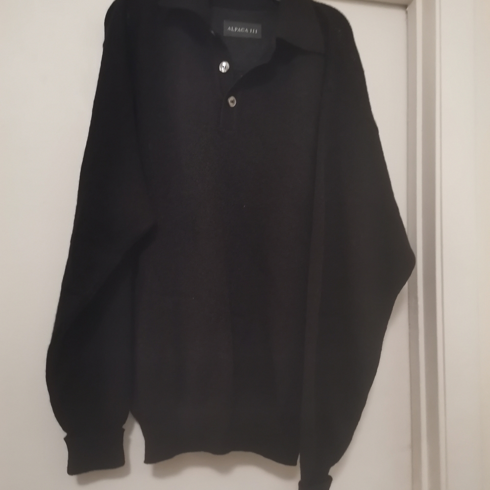 ALPACA 111 Men's Black Sweater